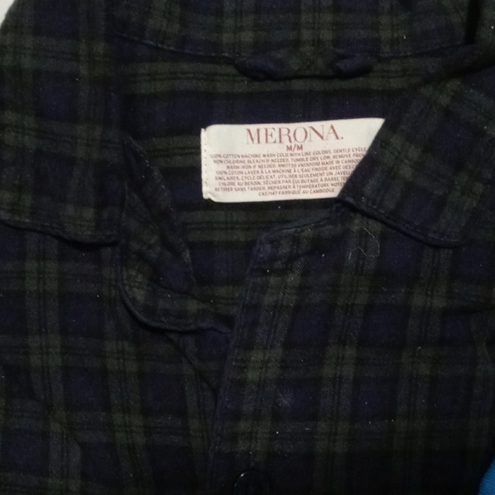 Merona flannel pj shirt